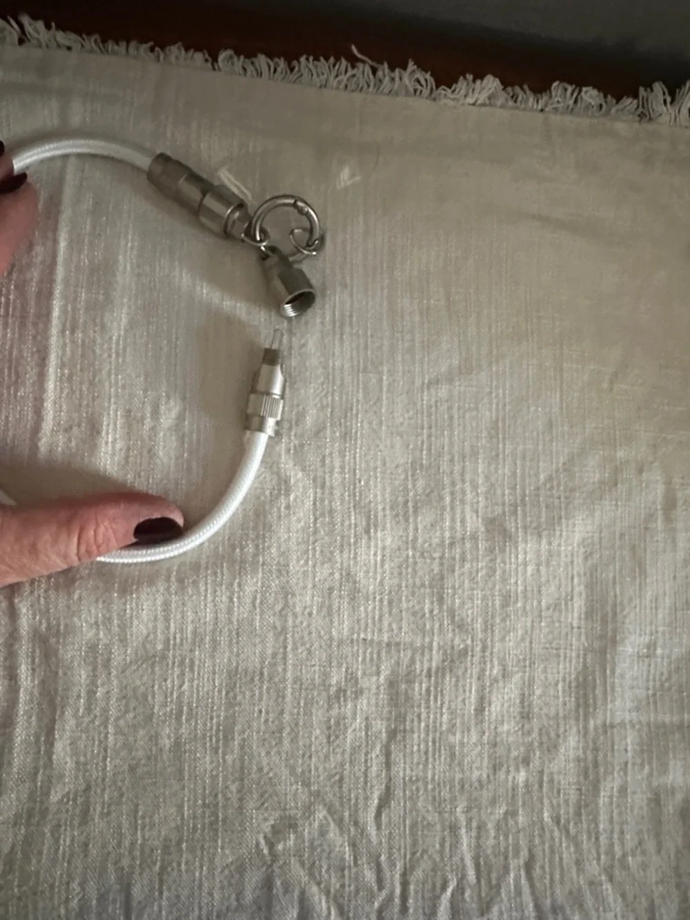 Universal Phone Wristlet USB-C Cable - white NWT